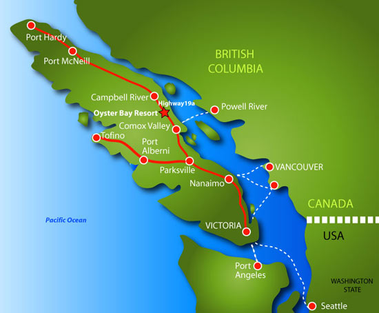 Vancouver Island map BC. Vancouver Island is located in the southwestern 